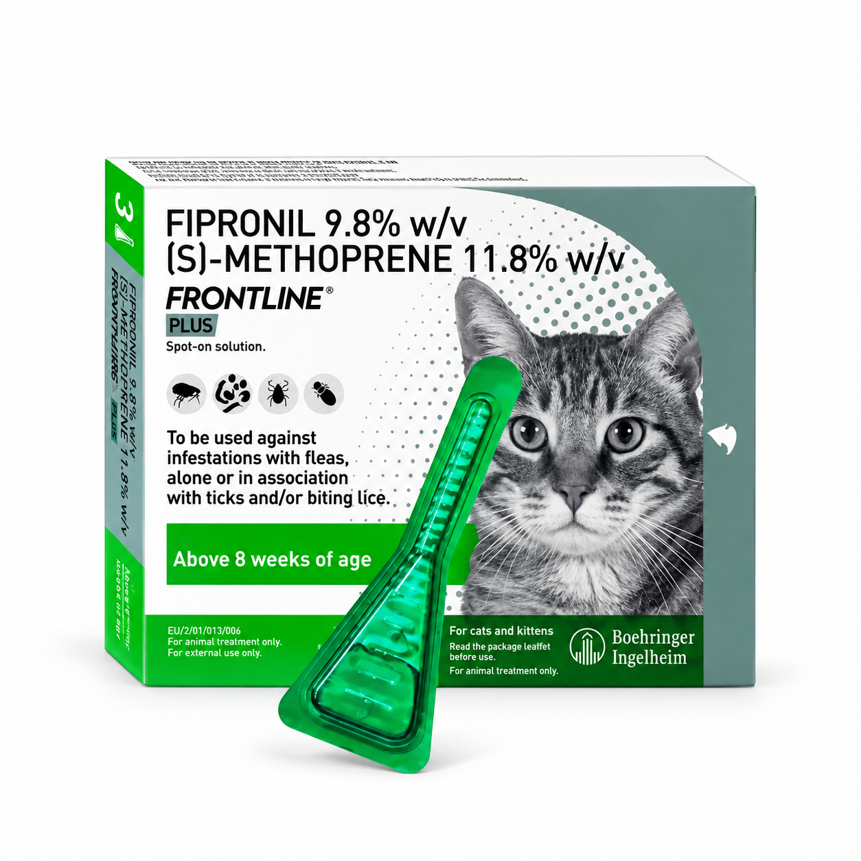 Frontline Plus Spot On for Cats - 1 Pipette